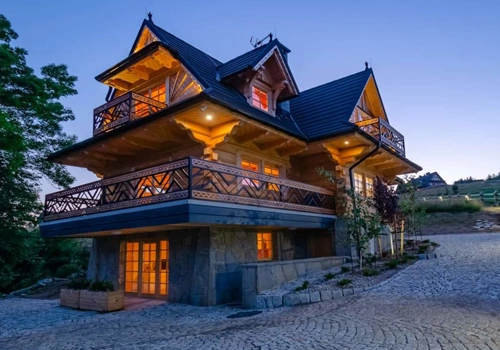 widok na willę Uroczysko w Zakopanem